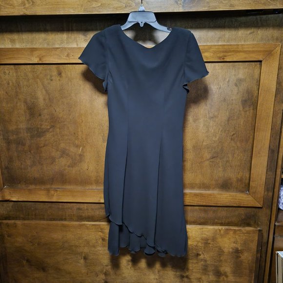 Dark blue floral print dress - Picture 2 of 3